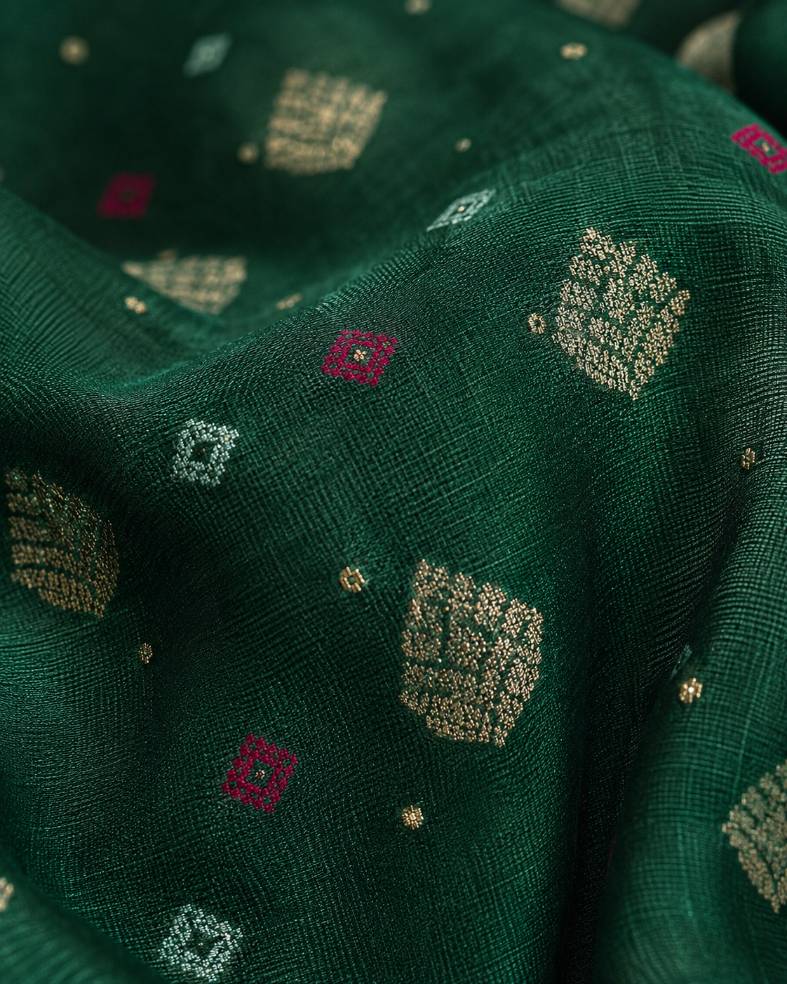 Zari Bagh Bandhej Unstitched Suit