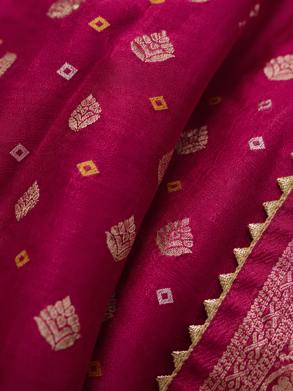 Rani Noor Bandhej Unstitched Suit Set