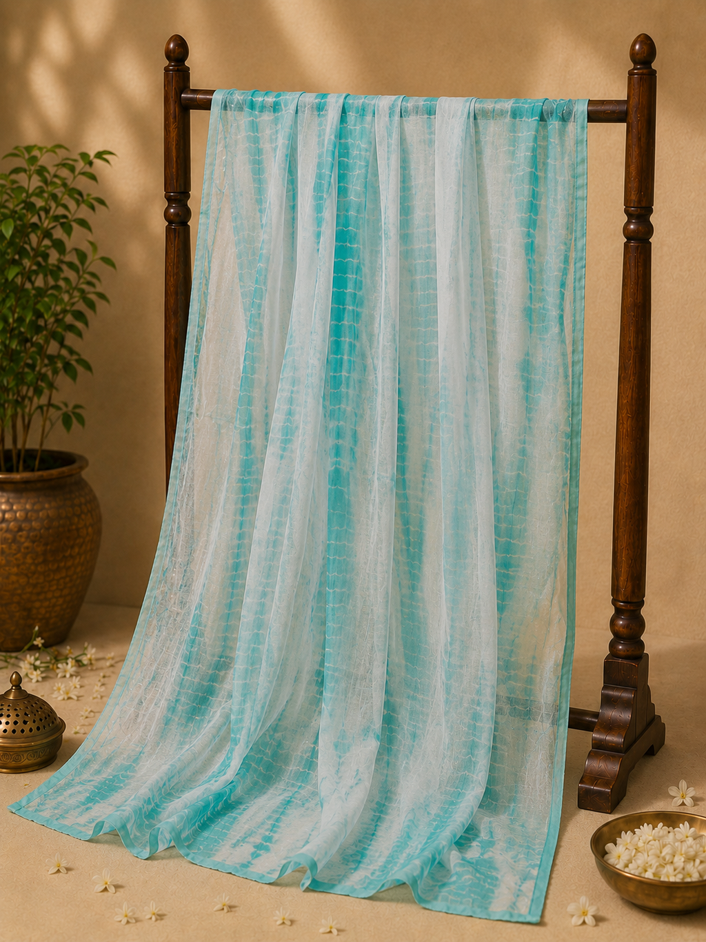 Neelambri Bandhej Unstitched Suit