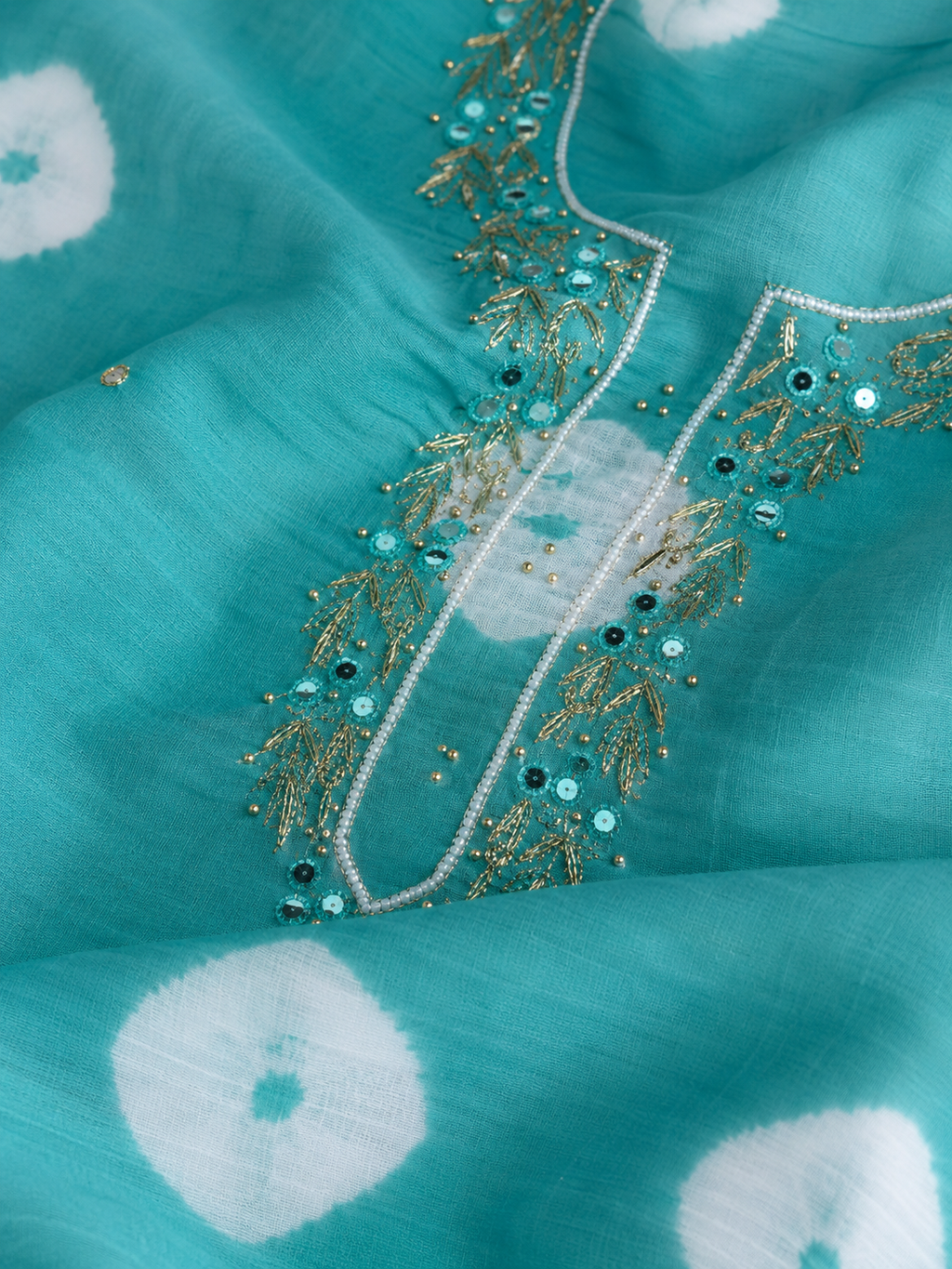 Neelambri Bandhej Unstitched Suit