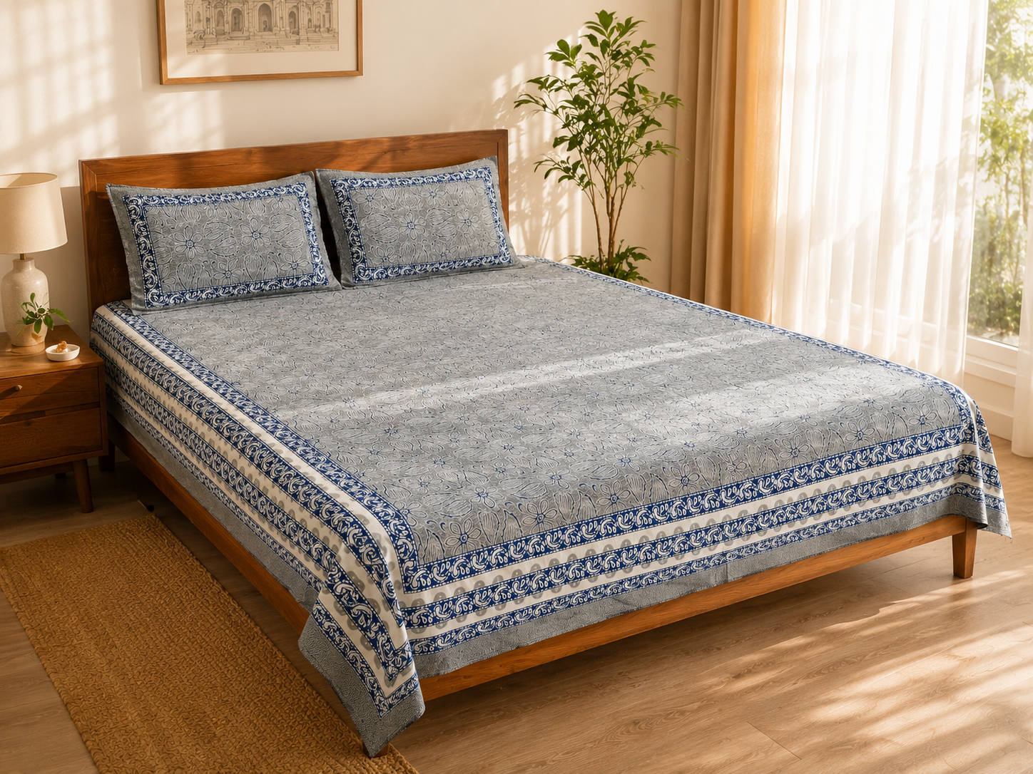Jaipuri Premium Cotton Bedsheet