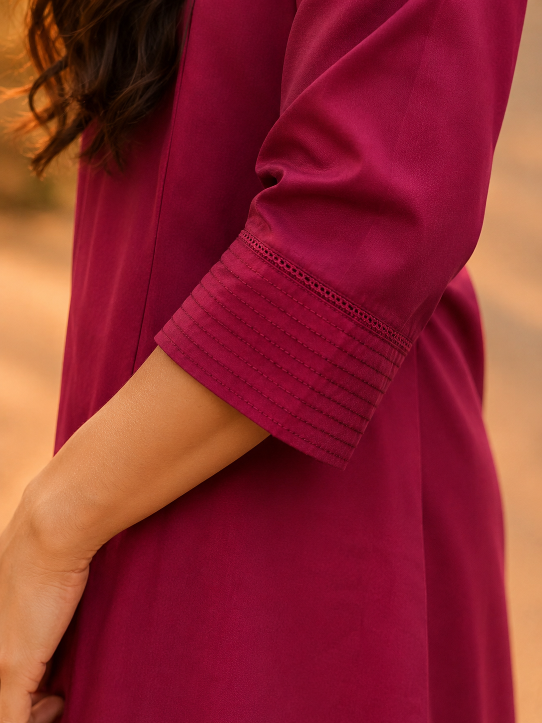 Zehra Wine Co-ord Set