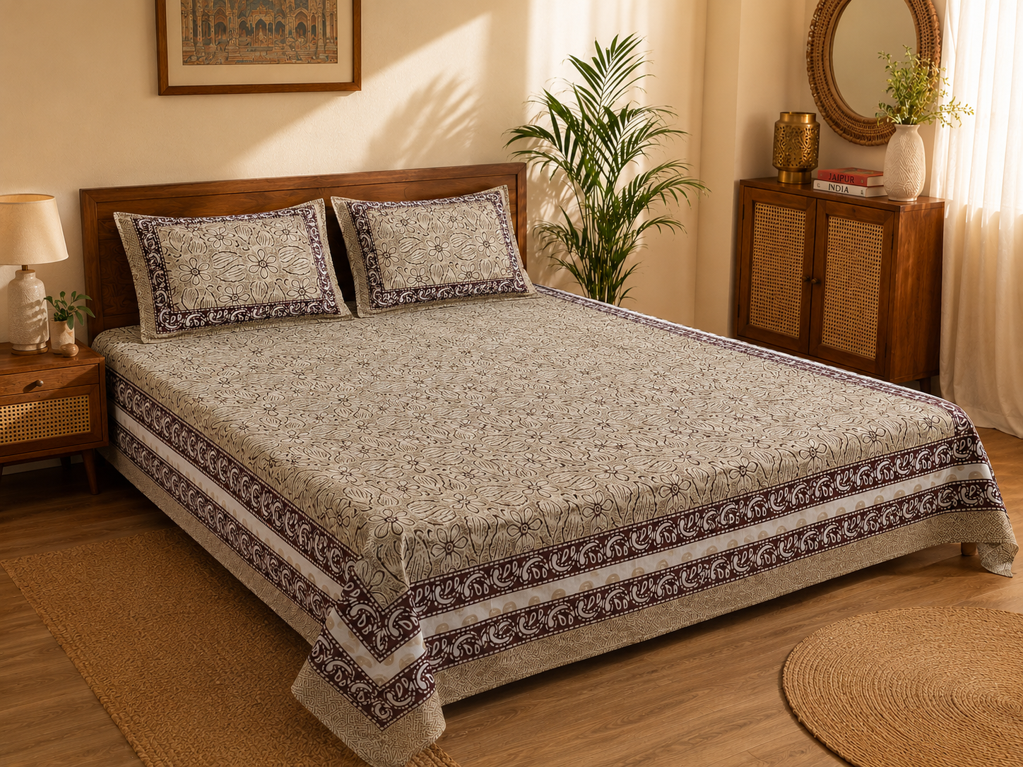 Jaipuri Premium Cotton Bedsheet