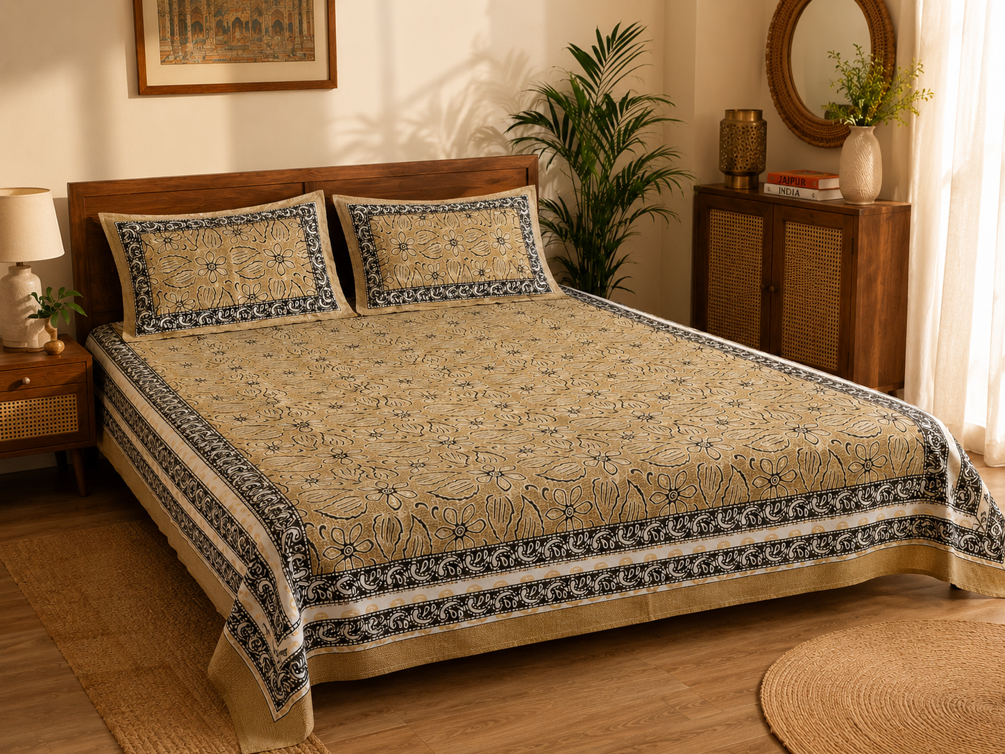 Jaipuri Premium Cotton Bedsheet