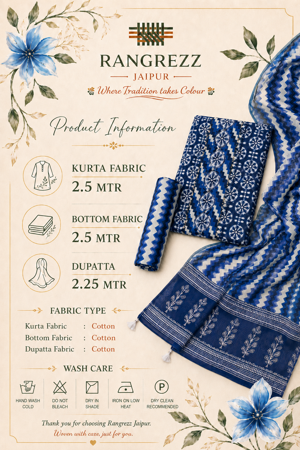 Rangriti unstitched suit