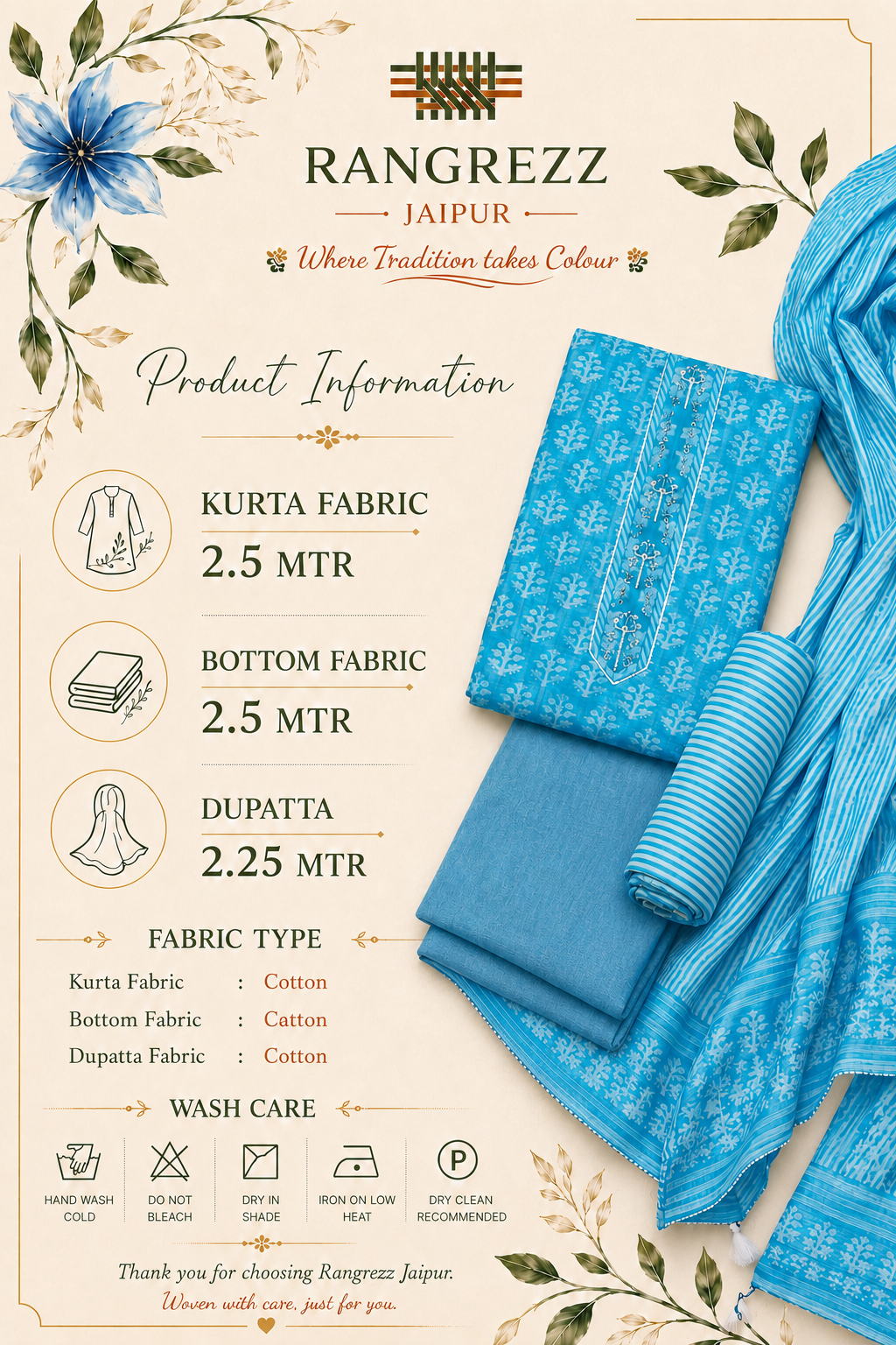 Rangriti unstitched suit