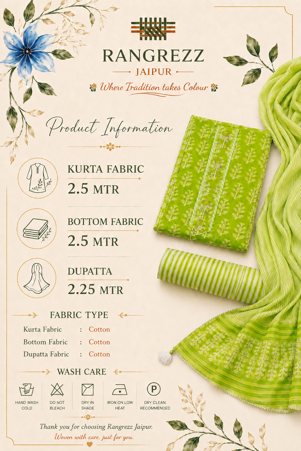 Rangriti unstitched suit
