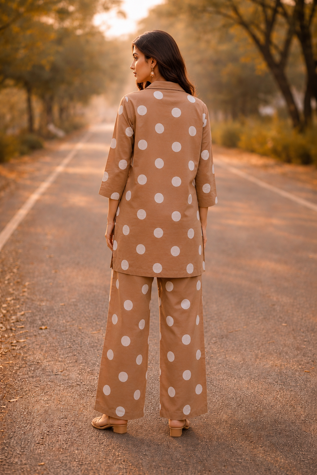 Polka Dot Cotton Co-Ord Set
