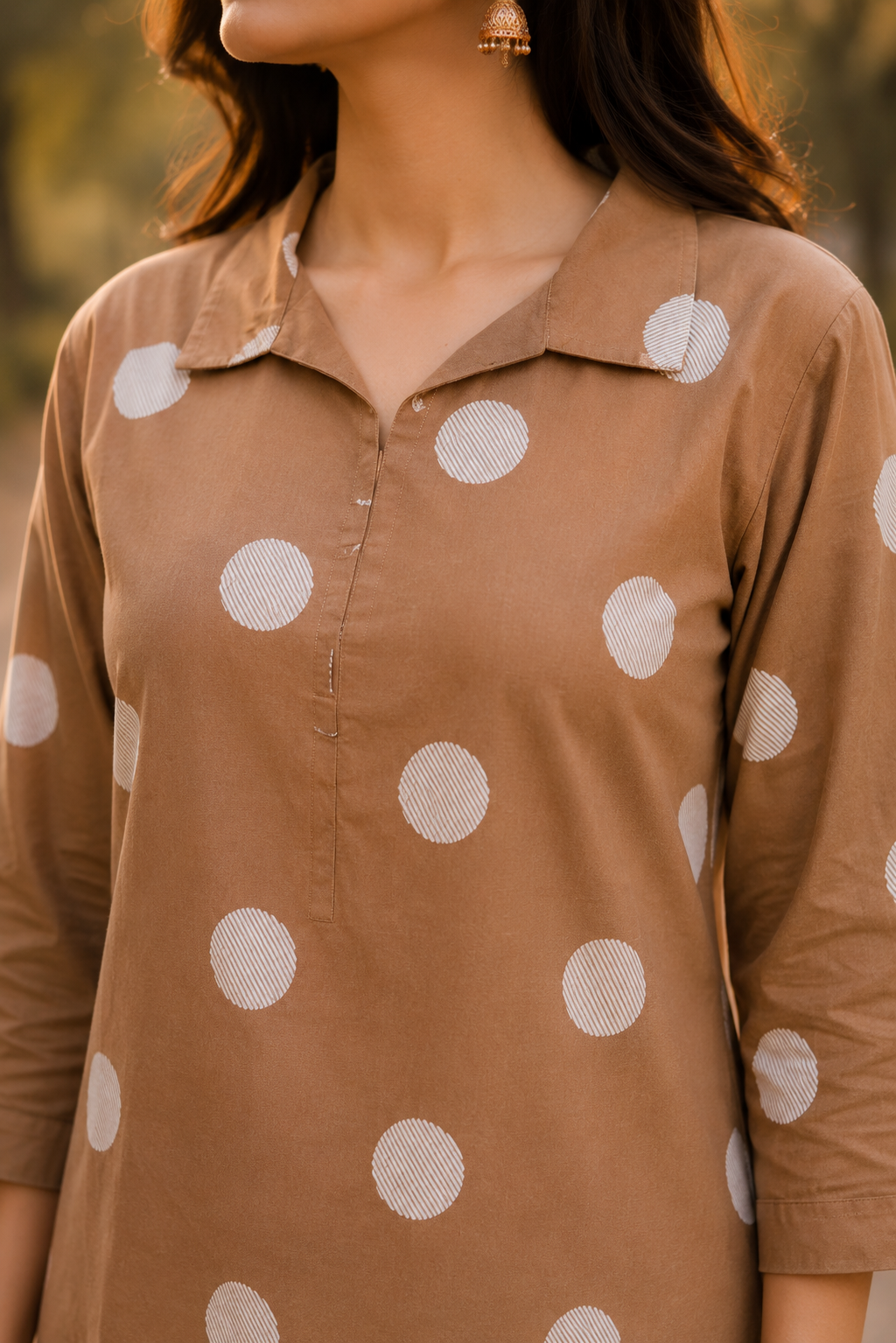 Polka Dot Cotton Co-Ord Set