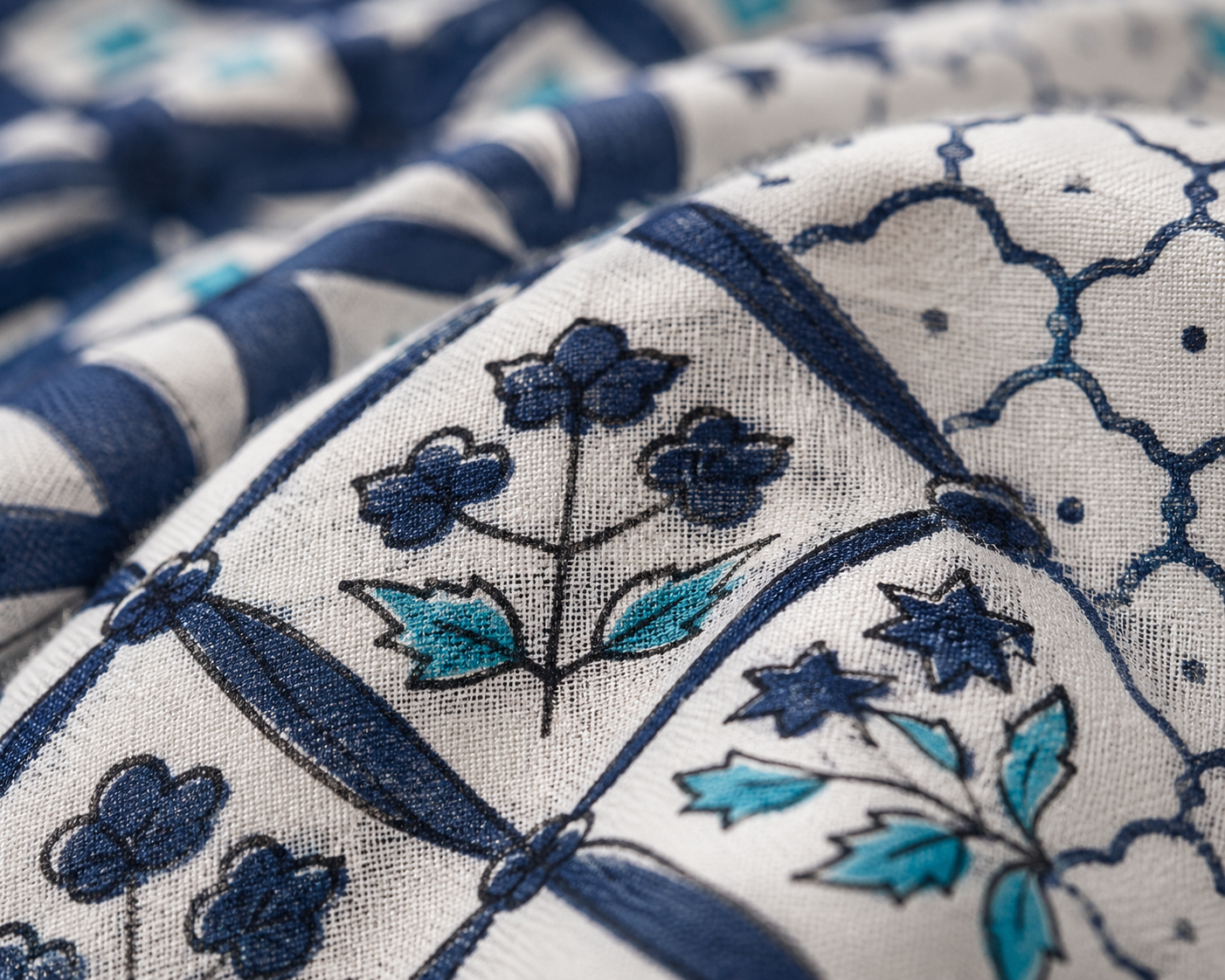 Jaipuri Cotton King size Bedsheet (90x108 inch)
