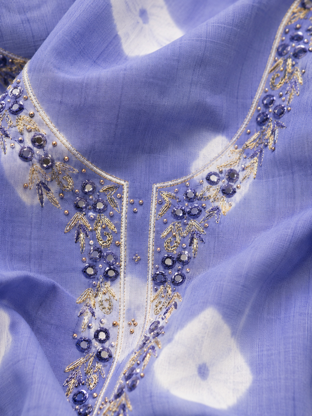 Neelambri Bandhej Unstitched Suit