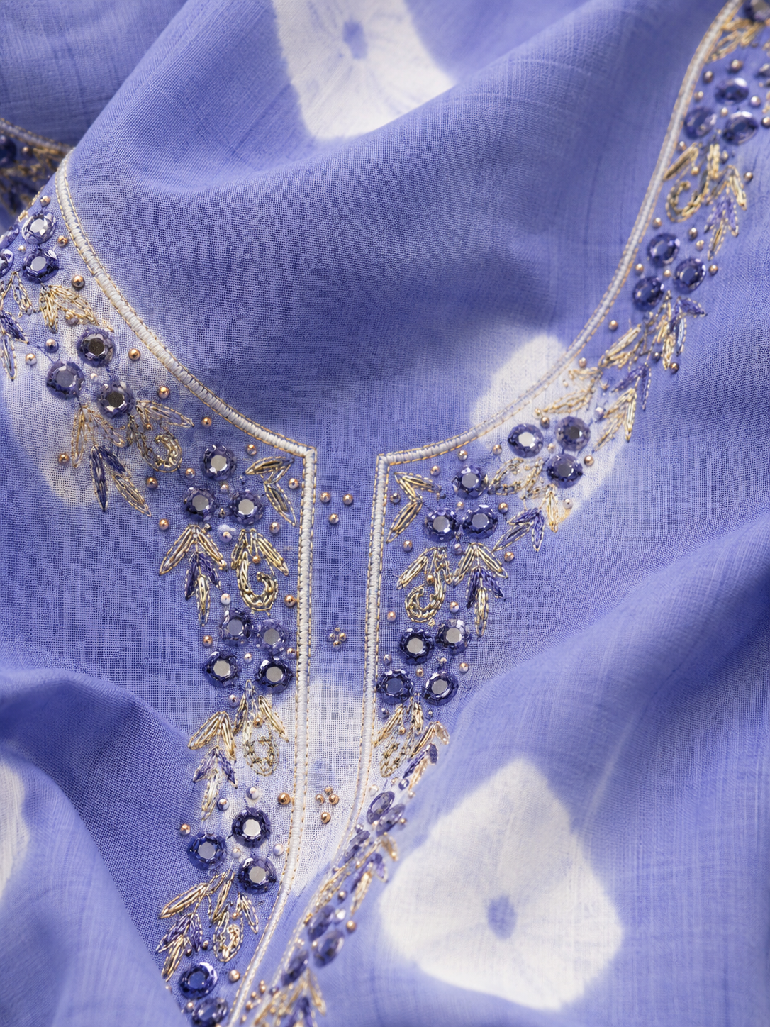 Neelambri Bandhej Unstitched Suit