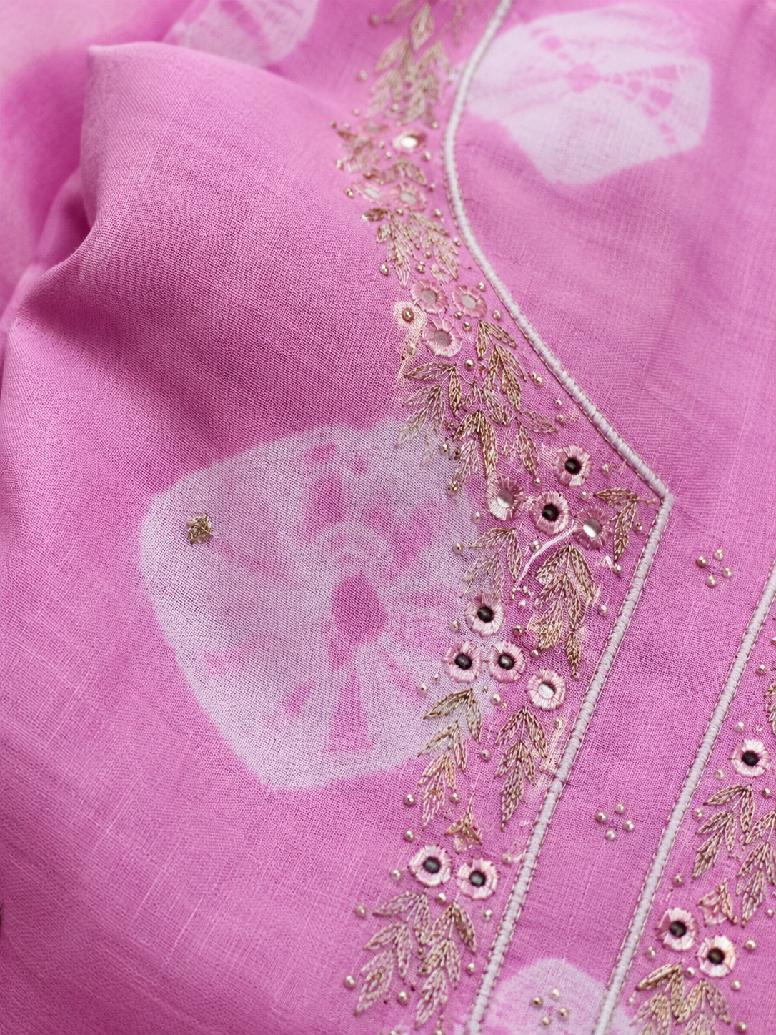 Neelambri Bandhej Unstitched Suit