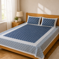 Jaipuri Cotton King size Bedsheet (90x108 inch)