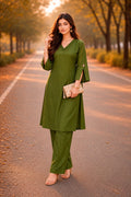 Elegant Olive Green Co-Ord Set