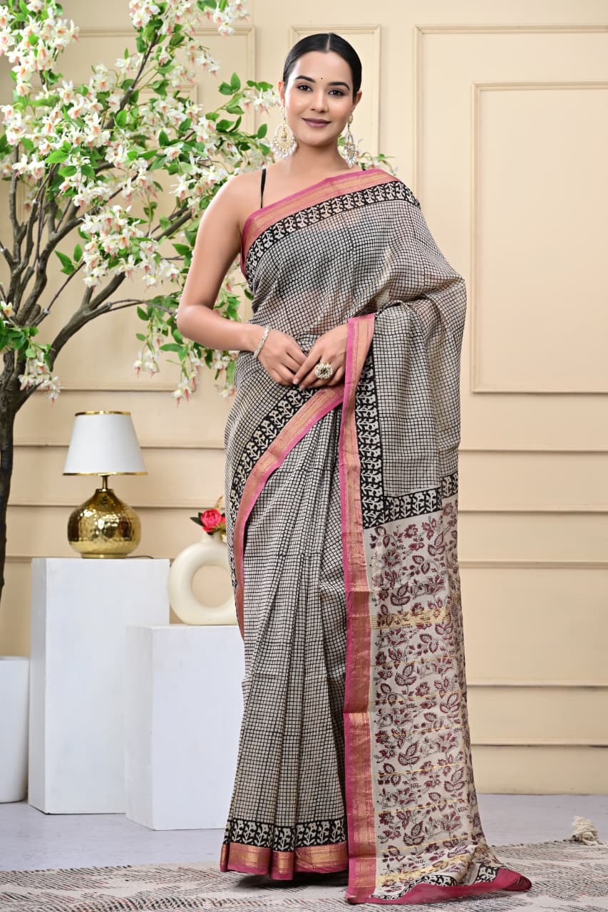 Maheshwari Silk Saree